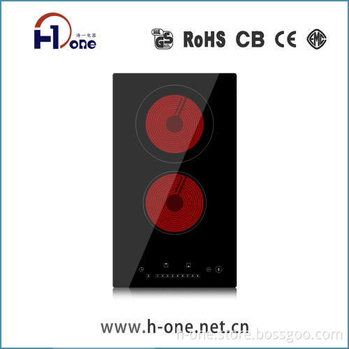 Direct control, seperate controller for 2 burner domino ceramic cooker, cooktop, stove
